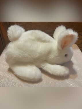 Folkmanis White Bunny Rabbit Hand Puppet 8” Retired